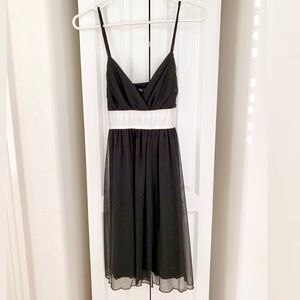 Black and white party dress